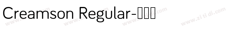 Creamson Regular字体转换